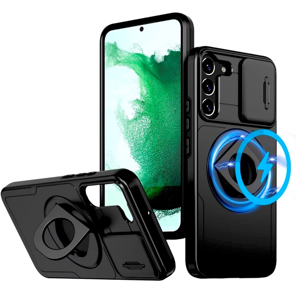 Samsung Galaxy S21 Mag-safe Kickstand Case with Slide Camera Cover, BNIB